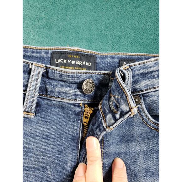 Lucky Brand Jeans Size 0 Womens Blue Stretch Pants Medium Mid Rise Ava Skinny - Picture 6 of 14